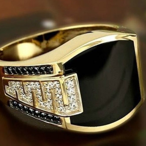 Charcoal Stone Ring - Picture 4 of 4